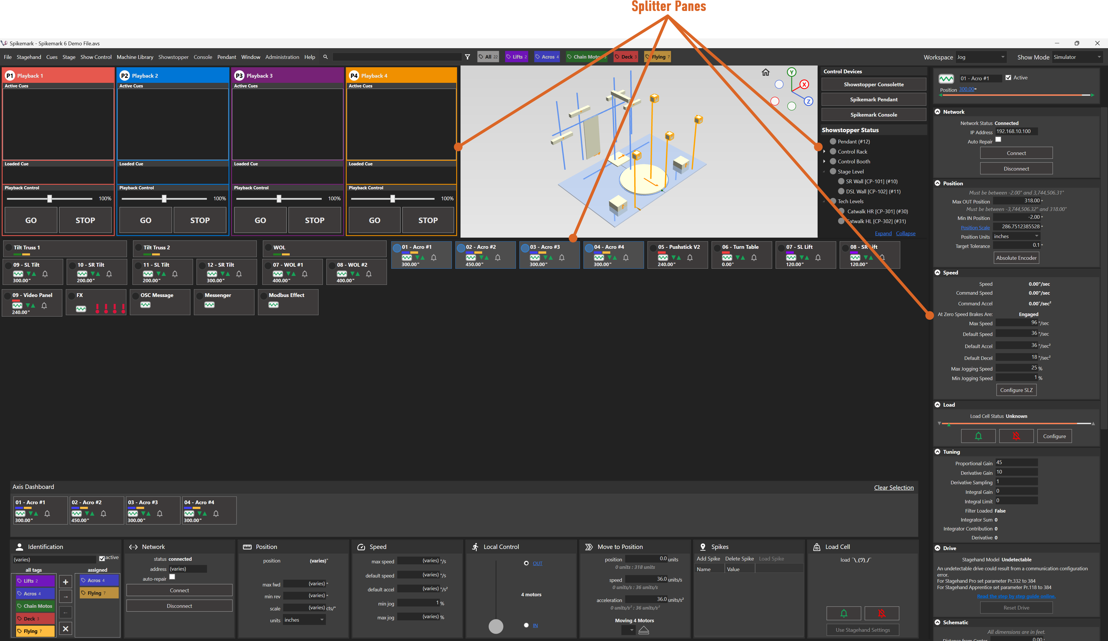 Jog Workspace Splitter Panes
