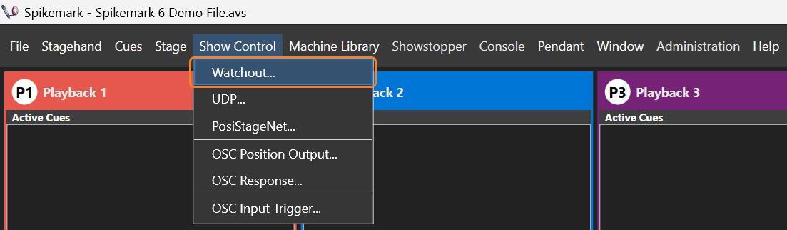Watchout Output Window