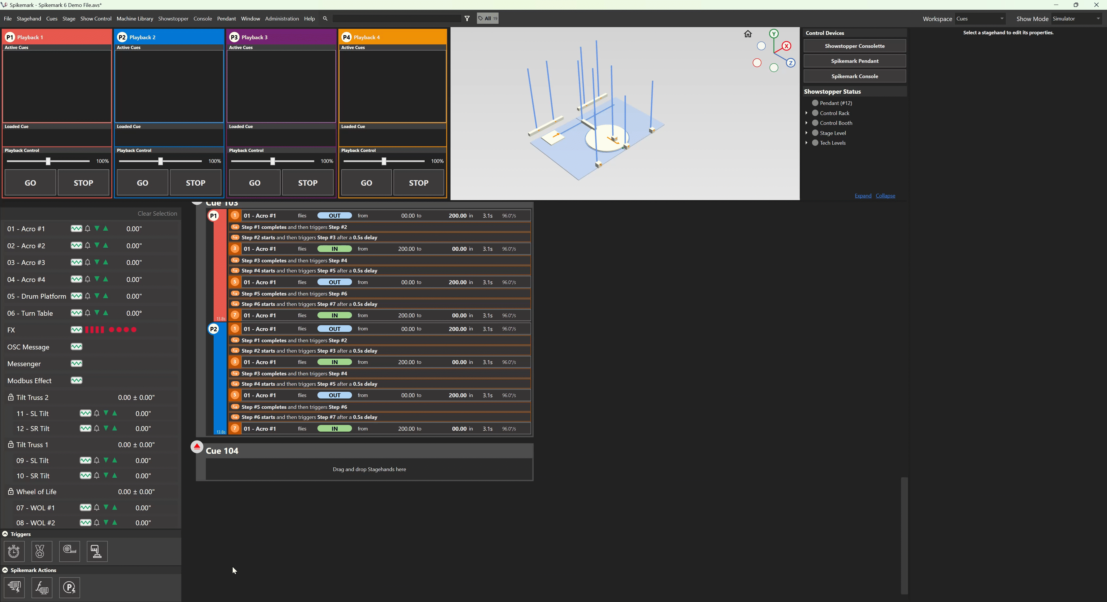 Add Triggers To Empty Cue