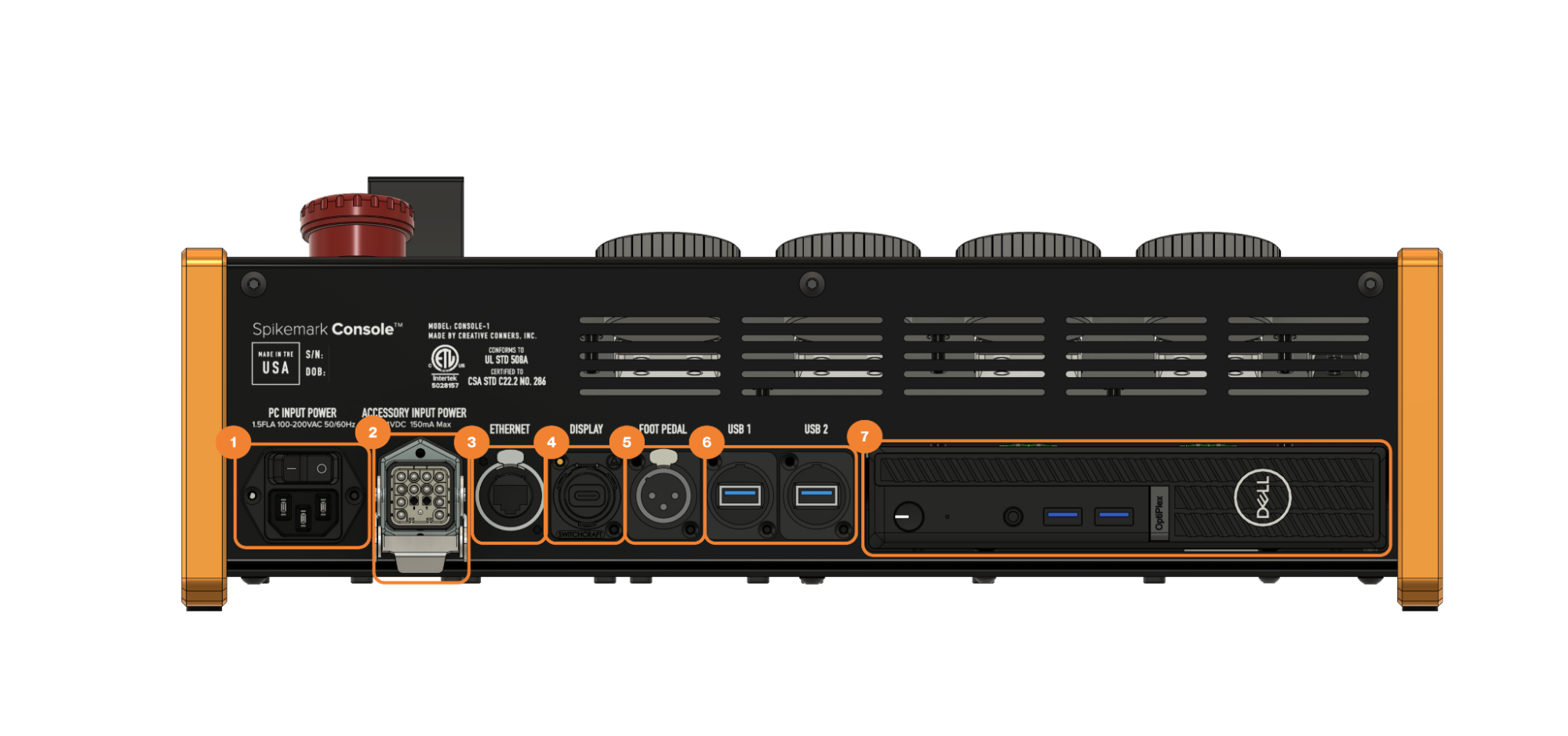 Spikemakr Console Rear View