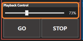 Playback Speed Control Interface