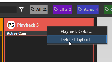 Deleting a Playback