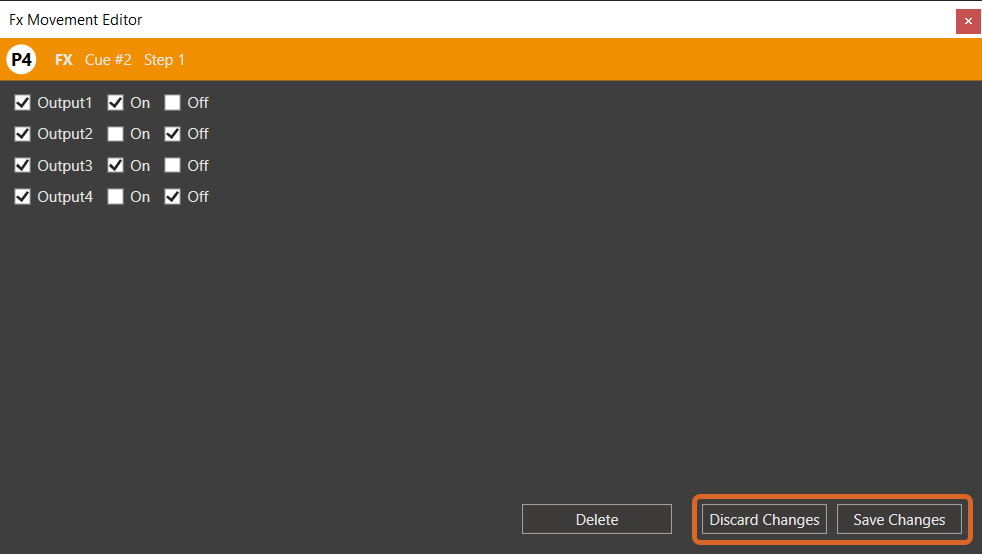 FX Movement Save Changes