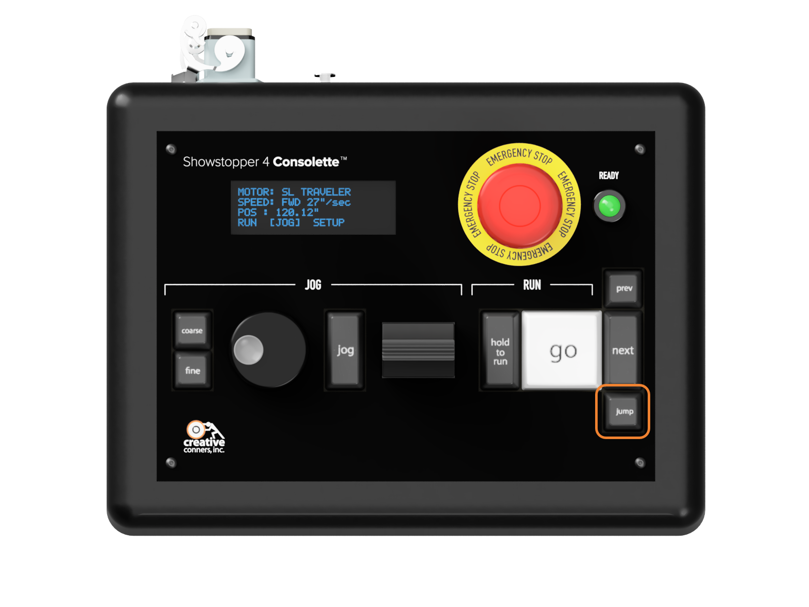 Consolette Jump Button