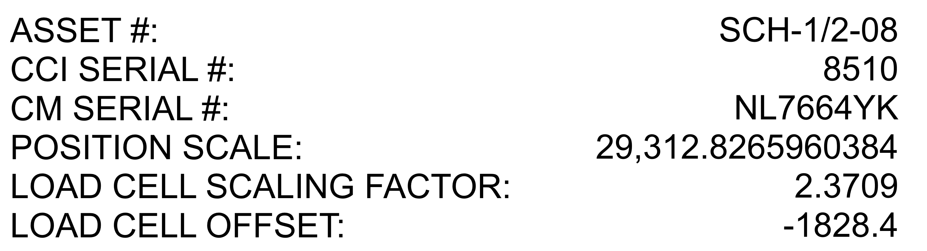 Creative Conners CM Smart Hoist Asset Tag