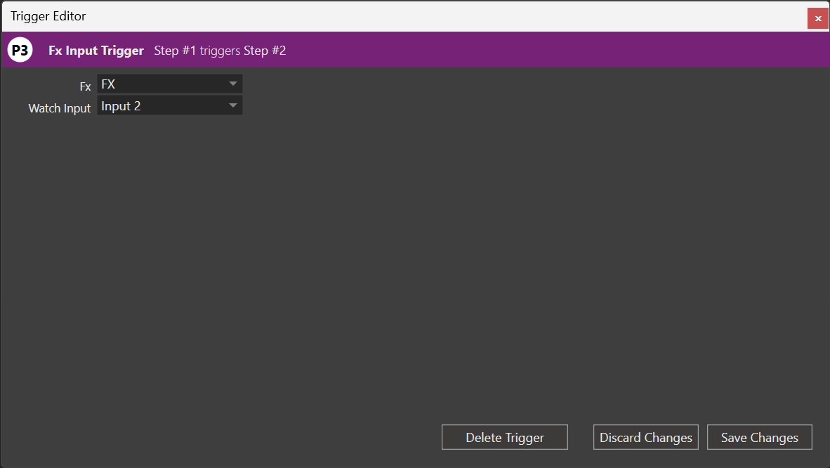 Position Trigger Editor